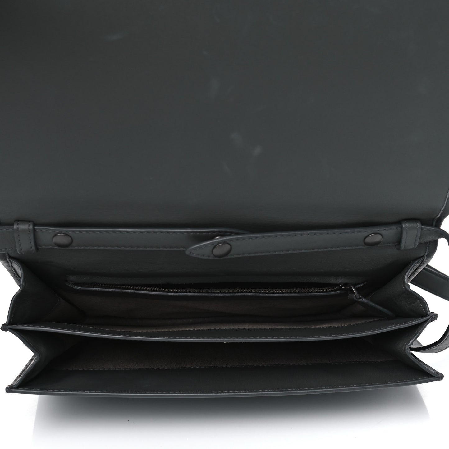 Nappa Intrecciato Flap Crossbody Grey