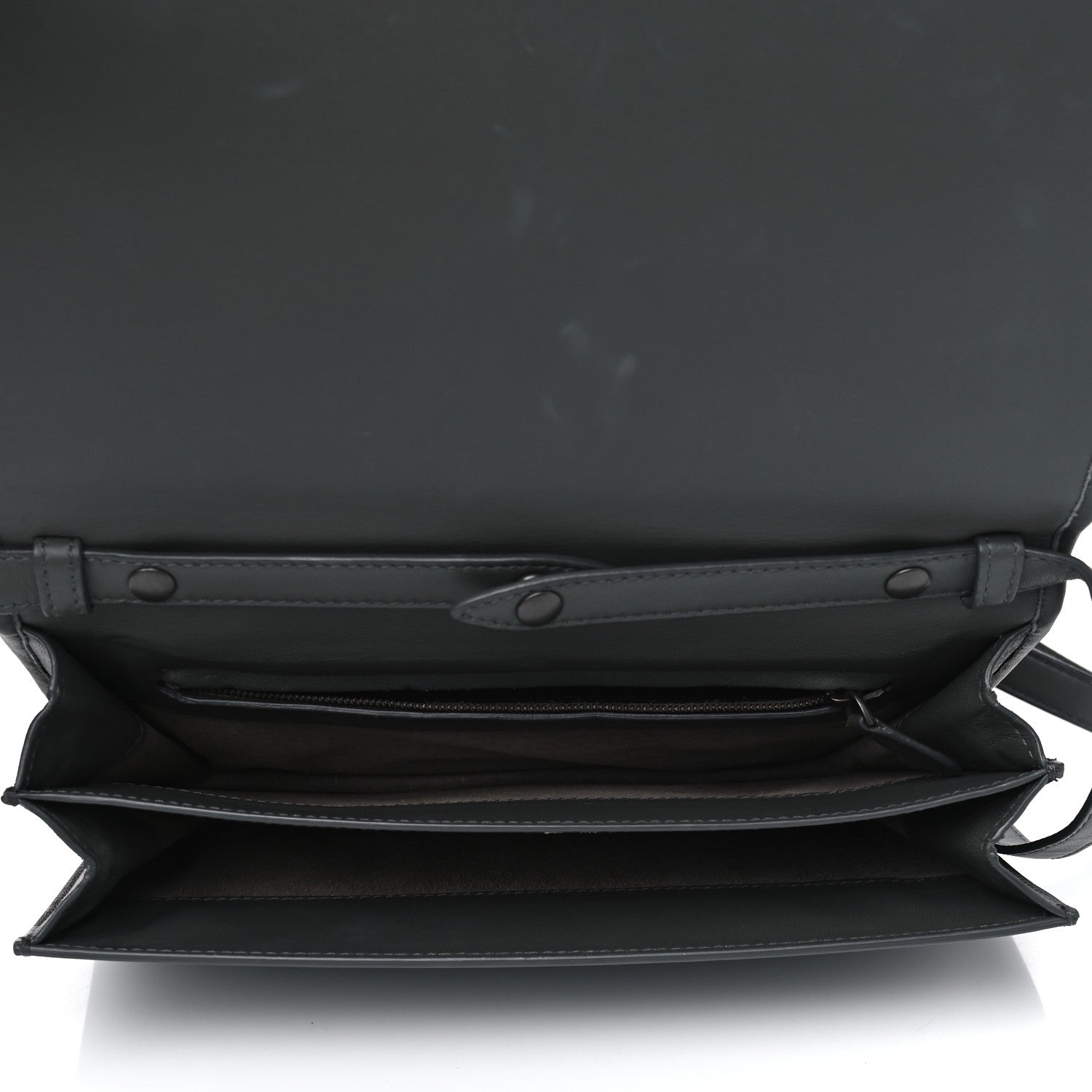 Bottega Veneta Nappa Intrecciato Flap Crossbody Grey 4 of 8
