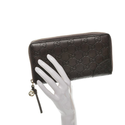 Gucci Guccissima Signature Microguccissima Bree Zip Around Wallet Chocolate 2 of 7
