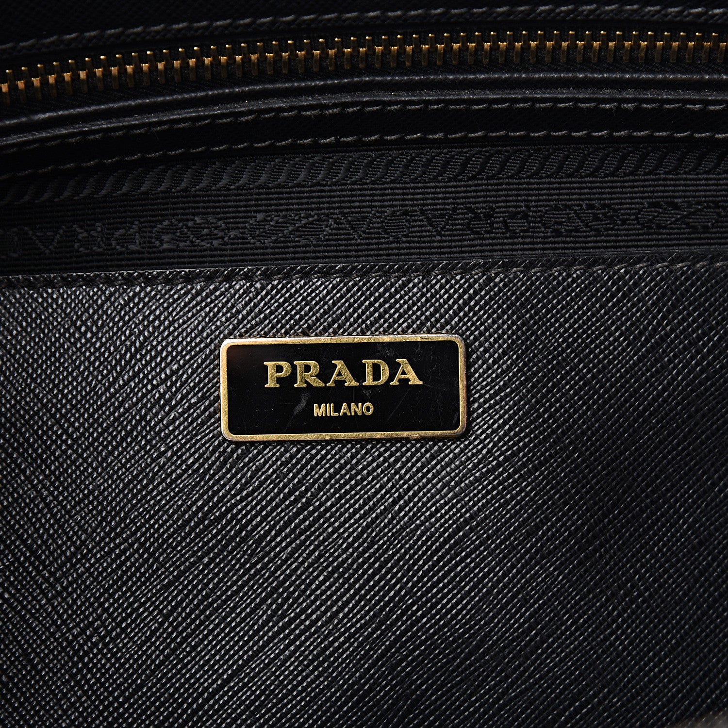 Prada Saffiano Medium Galleria Double Zip Tote Black 5 of 9