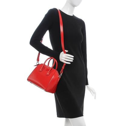 Givenchy Shiny Lord Calfskin Mini Antigona Red 2 of 7