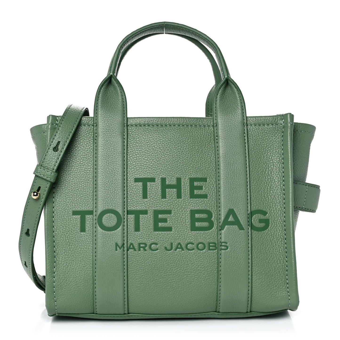 Grained Calfskin Small The Tote Bag Aspen Green