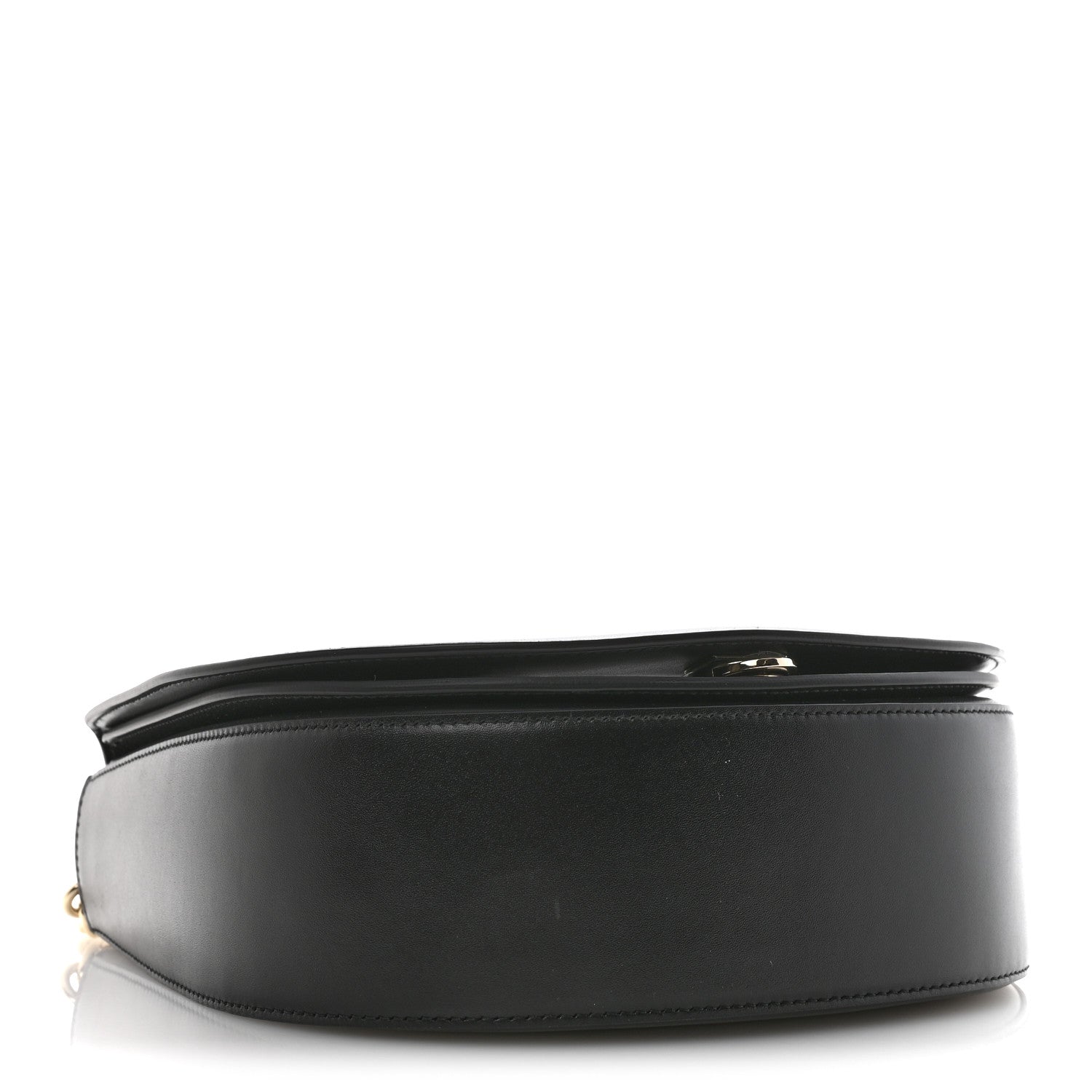 Salvatore Ferragamo Calfskin Large Vela Flap Bag Black 4 of 11