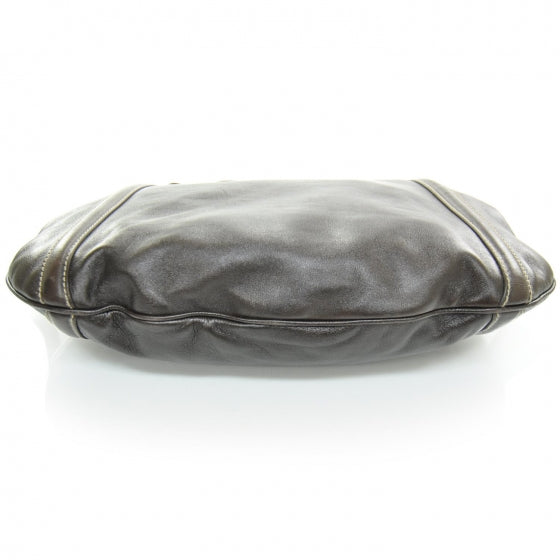 Leather Medium Britt Bag Dark Brown