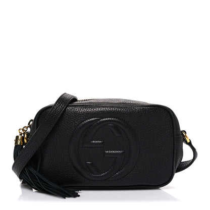 Gucci Pebbled Calfskin Mini Soho Disco Bag Black 1 of 10