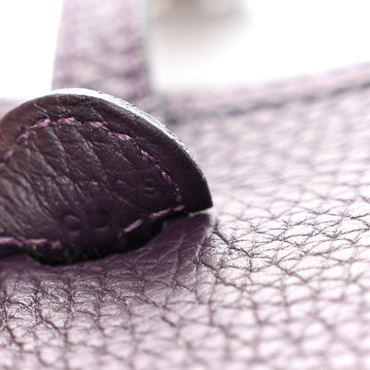 Hermes Taurillon Clemence Evelyne TPM Raisin 7 of 10
