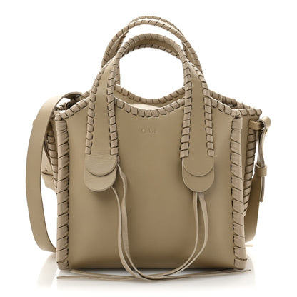 Chloe Calfskin Small Mony Tote Argil Brown 1 of 14