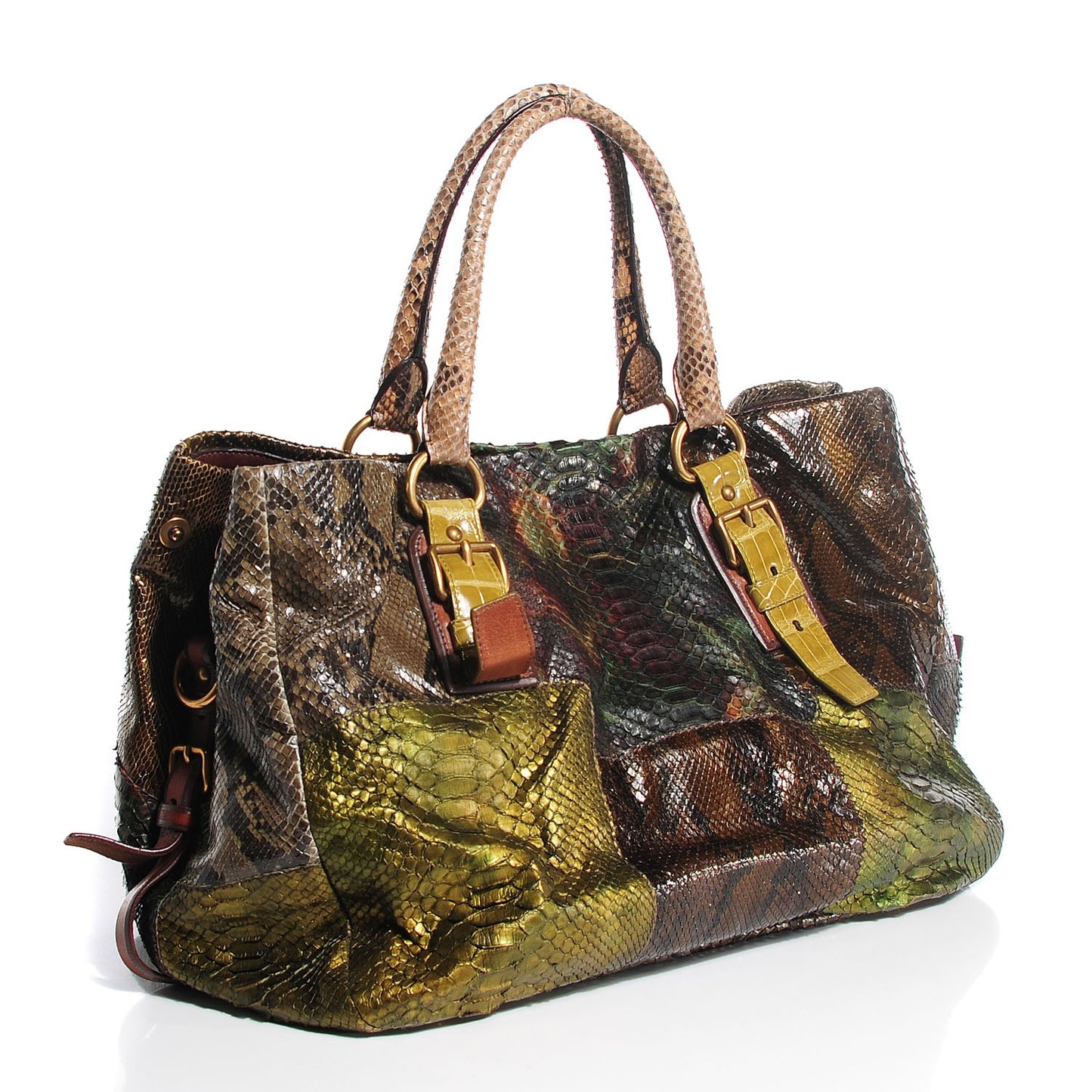 Python Patch Shopper Tote Militare