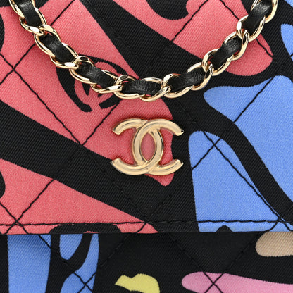 Chanel Canvas Printed CC Mini Clutch With Chain Multicolor 9 of 11