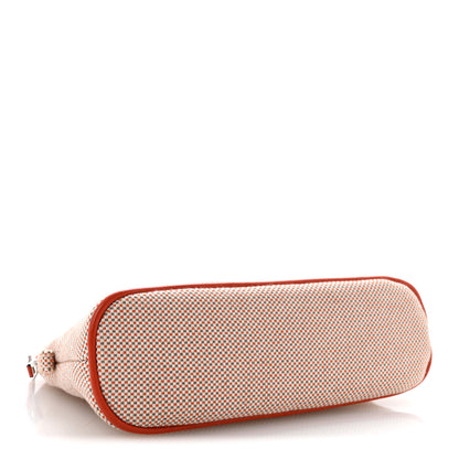 Hermes Cotton Canvas Crazy H Mini Bolide Case Orange Ficelle 4 of 6