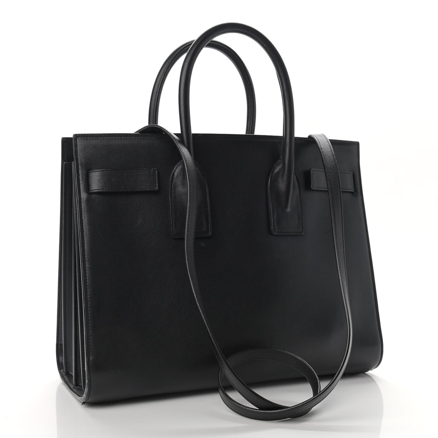Calfskin Small Sac De Jour Black