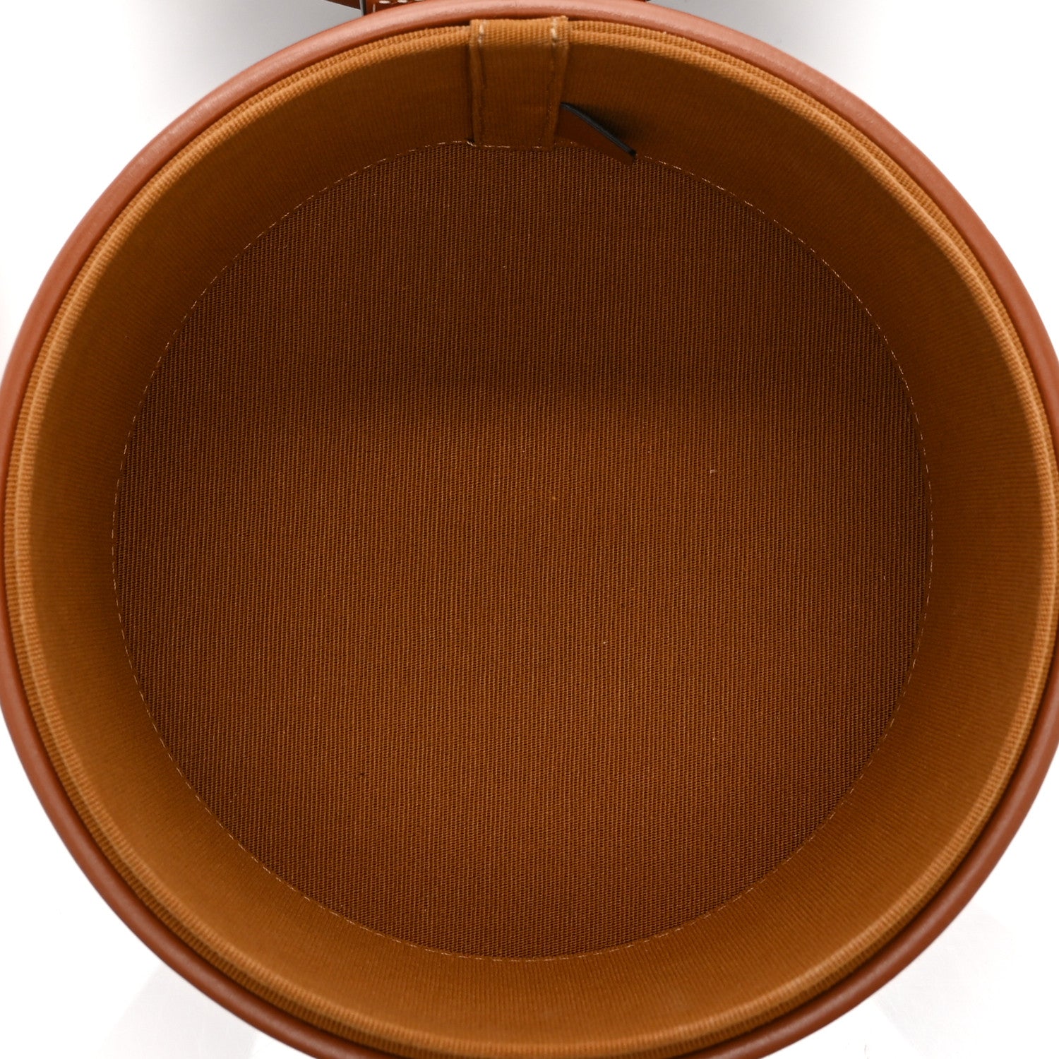 Celine Calfskin Triomphe Canvas Medium Tambour Bag Tan 5 of 10