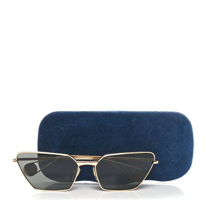 Gucci Rectangular Sunglasses GG0538S Gold Black 8 of 8