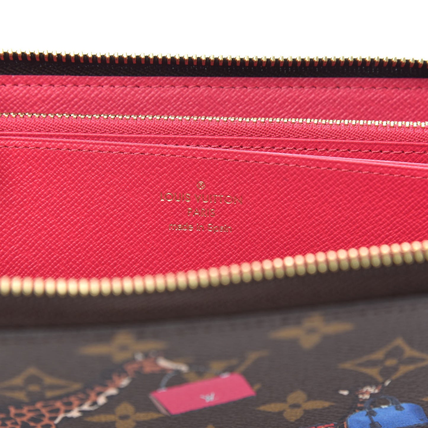 Monogram 2017 Christmas Animation Zippy Wallet