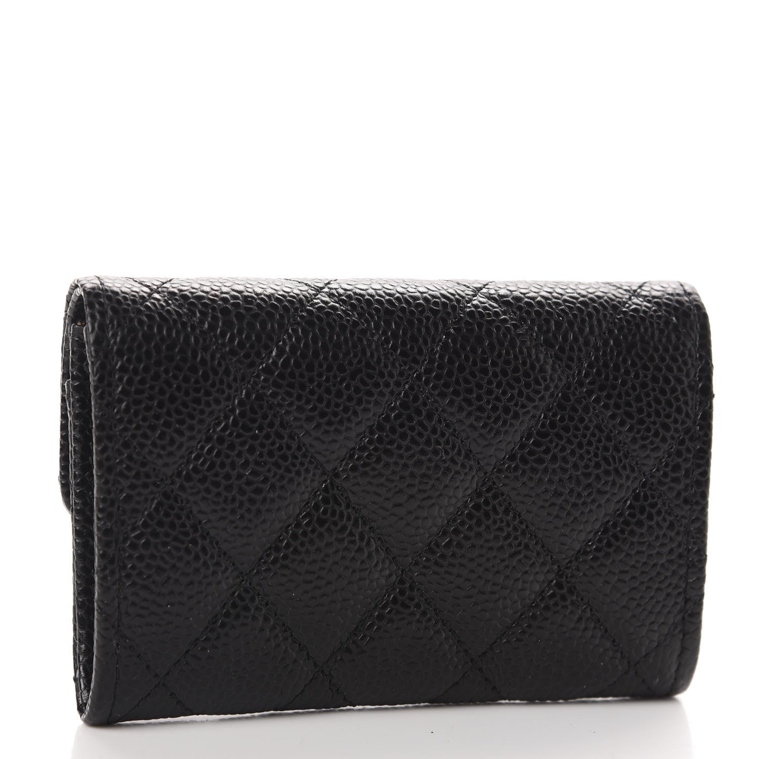 Chanel Caviar Quilted Flap Card Holder Black 3 of 9