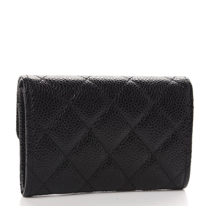Chanel Caviar Quilted Flap Card Holder Black 3 of 9