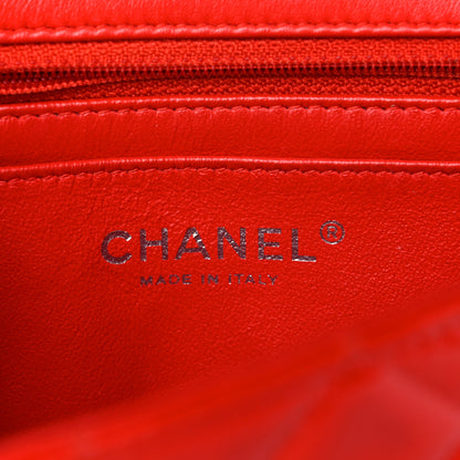 Chanel Patent Calfskin Quilted Mini Rectangular Flap Red 6 of 15