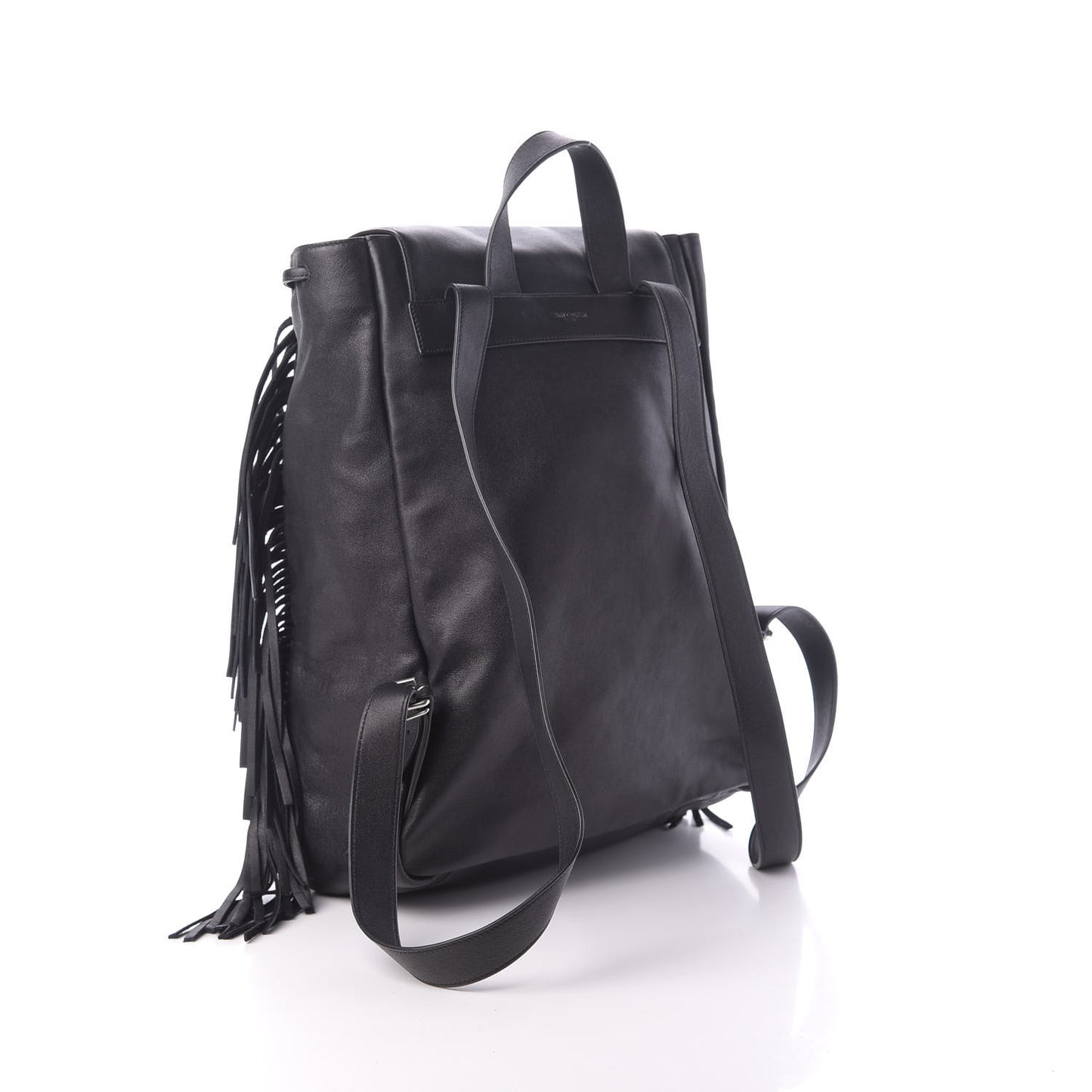 Calfskin Fringe Festival Backpack Black