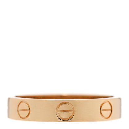 Cartier 18K Yellow Gold 3.5mm LOVE Wedding Band Ring 51 5.75 3 of 4