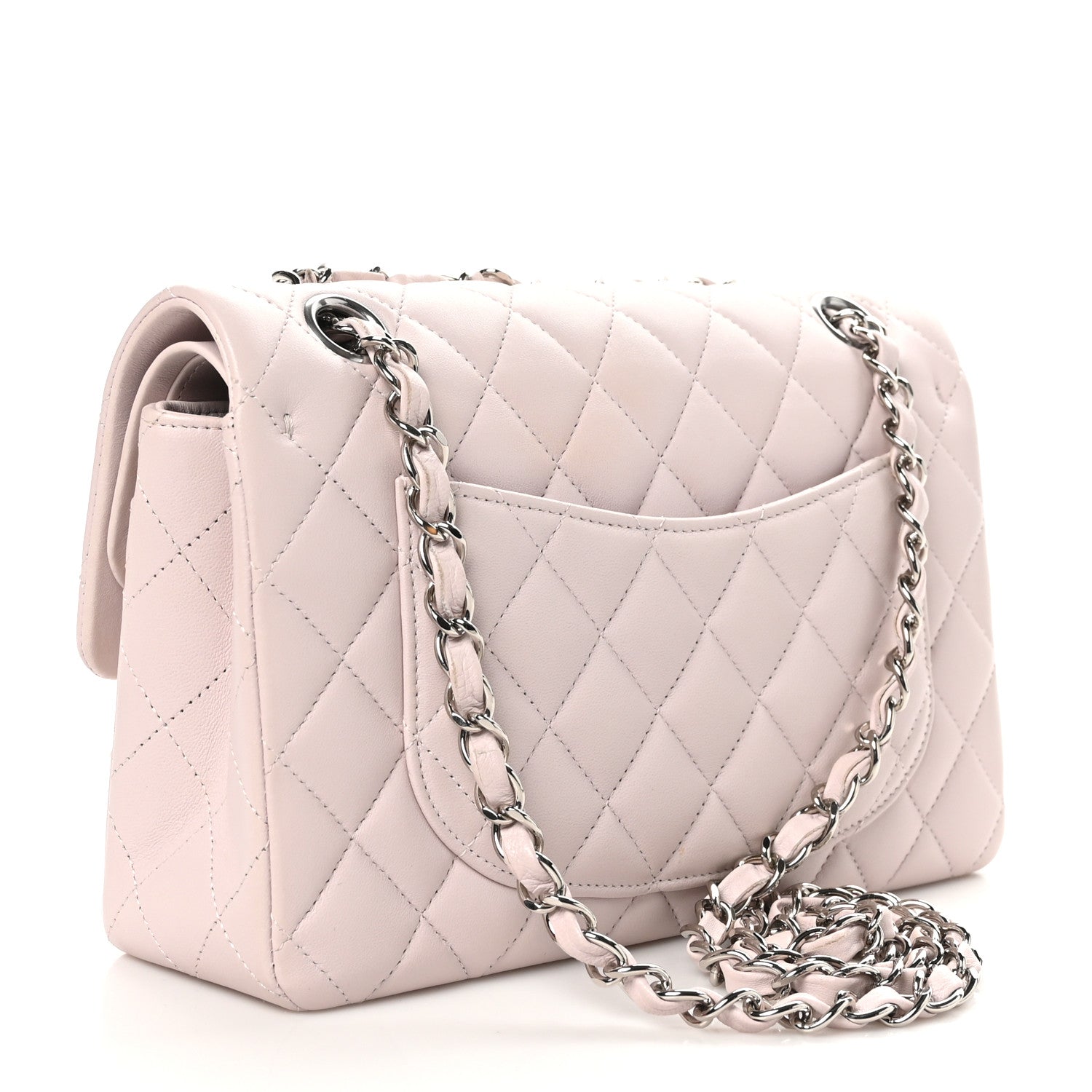Chanel Lambskin Quilted Small Double Flap Light Pink 3 of 10