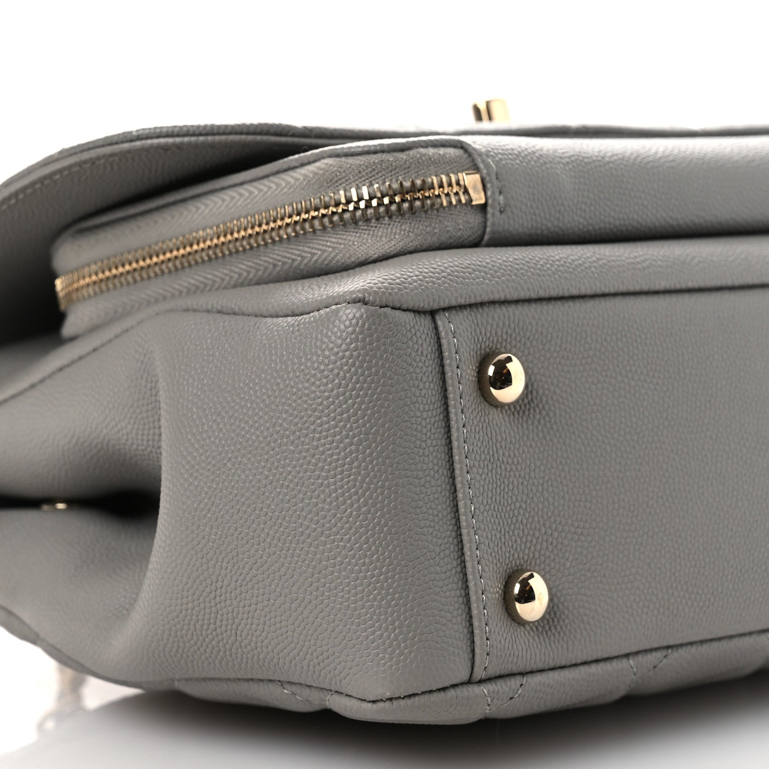 Chanel Caviar Quilted Medium Business Affinity Flap Grey 9 of 13