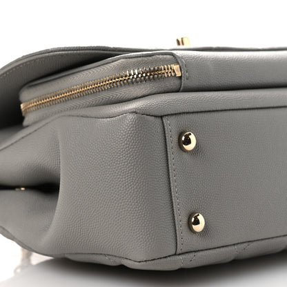 Chanel Caviar Quilted Medium Business Affinity Flap Grey 9 of 13
