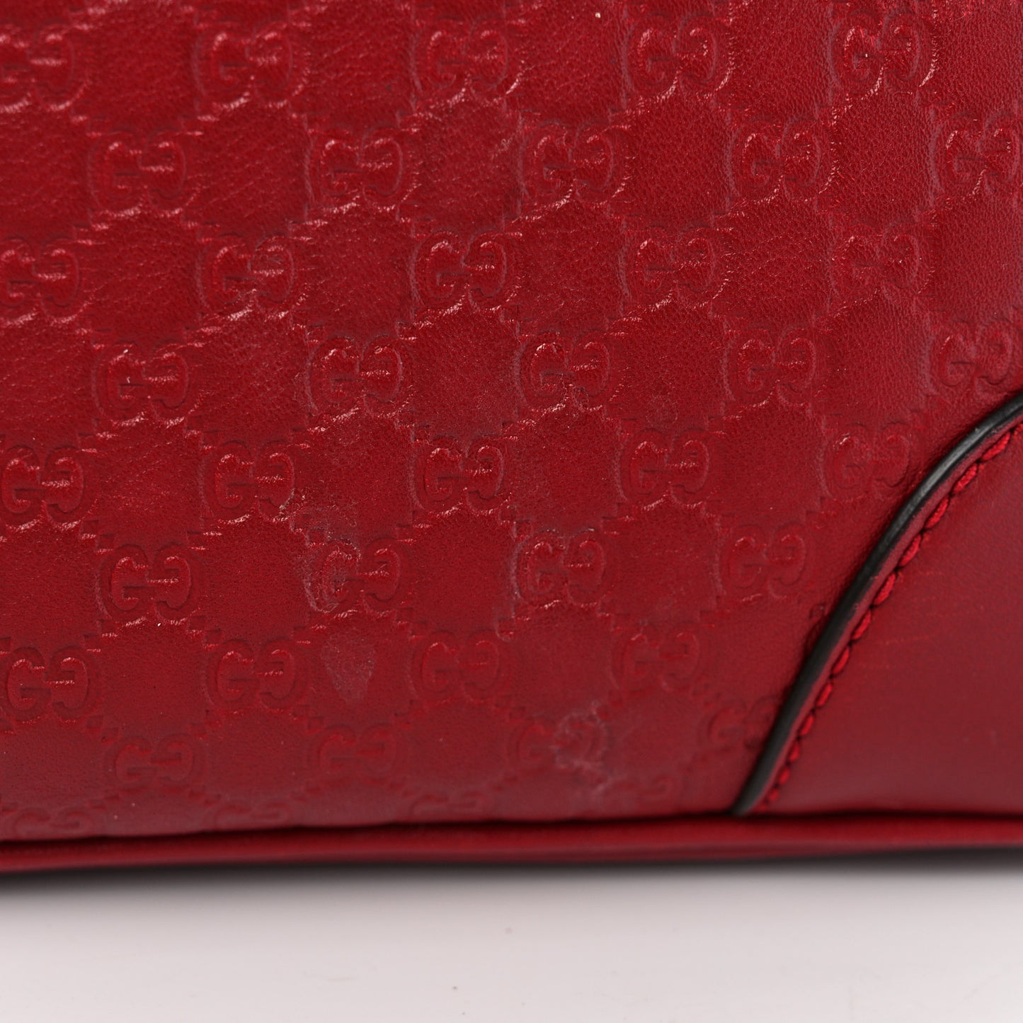 Microguccissima Small Bree Tote Red