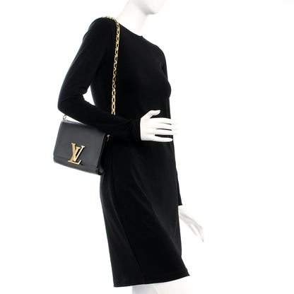 Louis Vuitton Calfskin Chain Louise GM Black 2 of 11