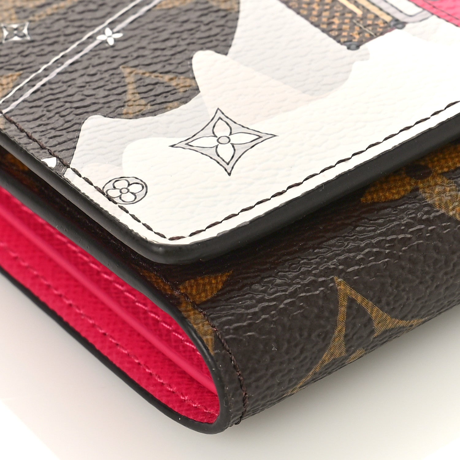 Louis Vuitton Monogram 2019 Christmas Animation Victorine Wallet Fuchsia 7 of 8