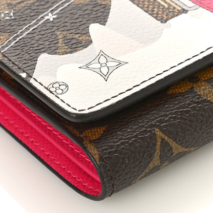 Louis Vuitton Monogram 2019 Christmas Animation Victorine Wallet Fuchsia 7 of 8