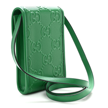 Gucci Calfskin GG Tennis Embossed Mini Crossbody Bag New Shamarock 3 of 8