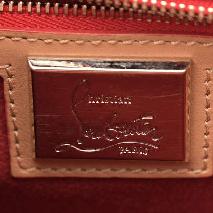 Christian Louboutin Calfskin Spikes Sweet Charity Shoulder Bag Biscuit 6 of 15