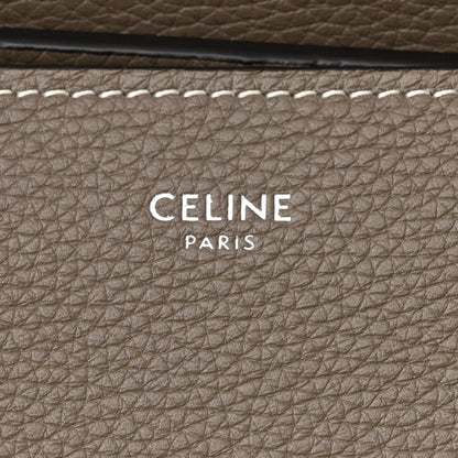 Celine Drummed Calfskin Mini Luggage Souris 6 of 11