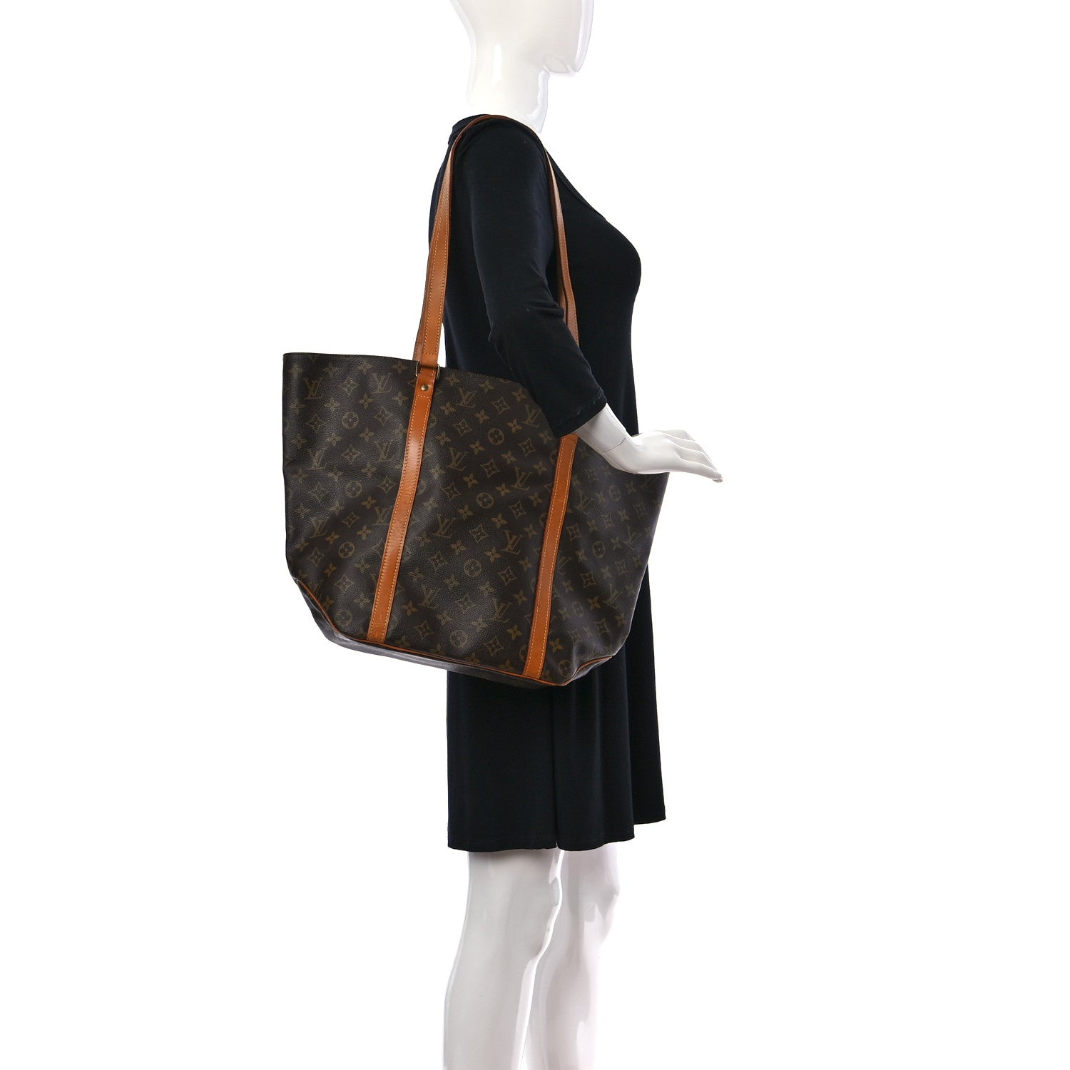 Louis Vuitton Monogram Sac Shopping Tote 2 of 8