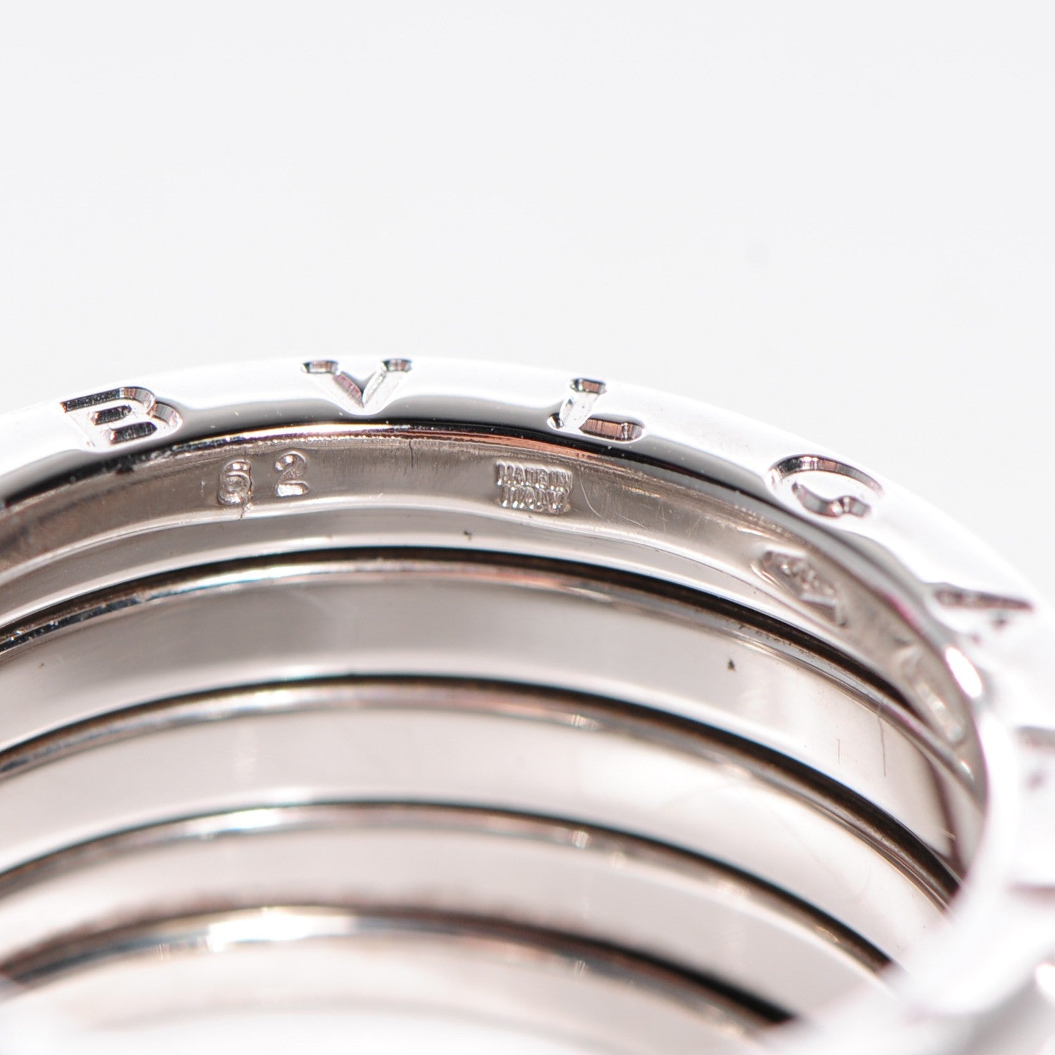 Bulgari 18K White Gold B.Zero1 Four-Band Ring 62 10 5 of 8