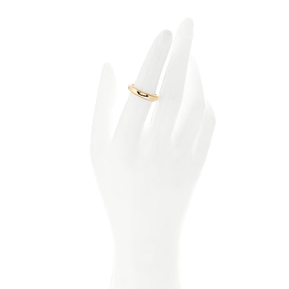 Tiffany 18K Yellow Gold 4mm Essential Double Milgrain Band Ring 53 6.5 2 of 6