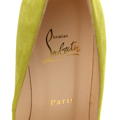 Christian Louboutin Suede Pigalle Plato 120 Pumps 39.5 Chartreuse 7 of 9