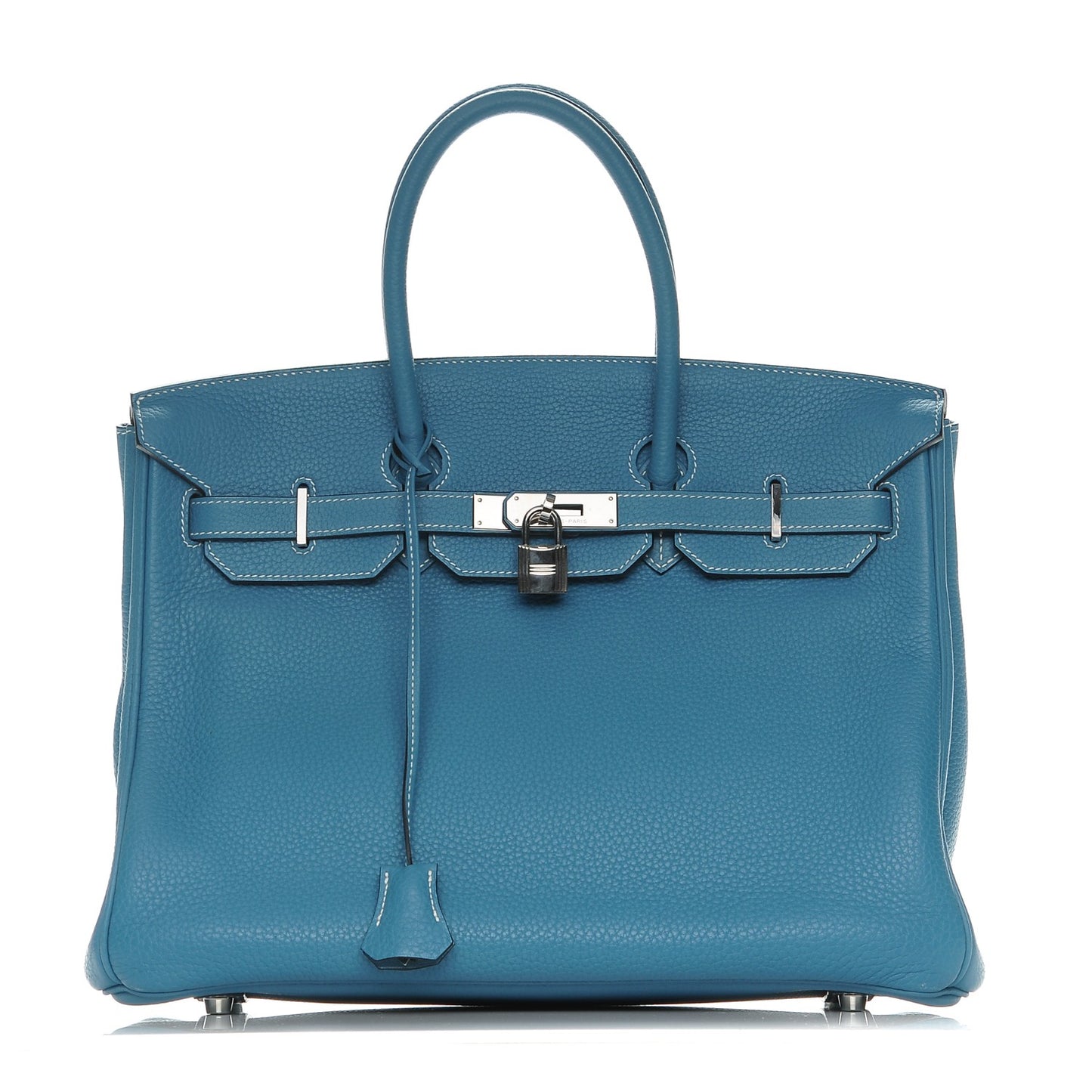 Taurillon Clemence Birkin 35 Blue Jean