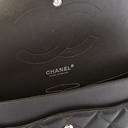 Chanel Lambskin Quilted Jumbo Tri-Color Double Flap Burgundy 9 of 11