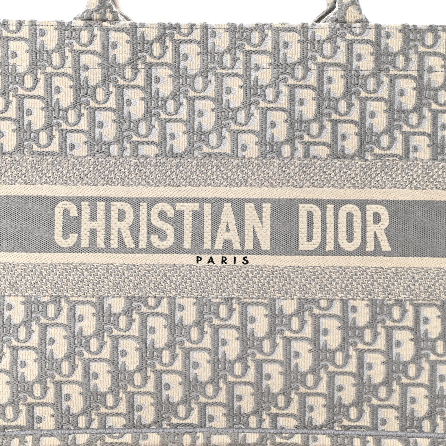 Christian Dior Oblique Medium Book Tote Grey 8 of 12