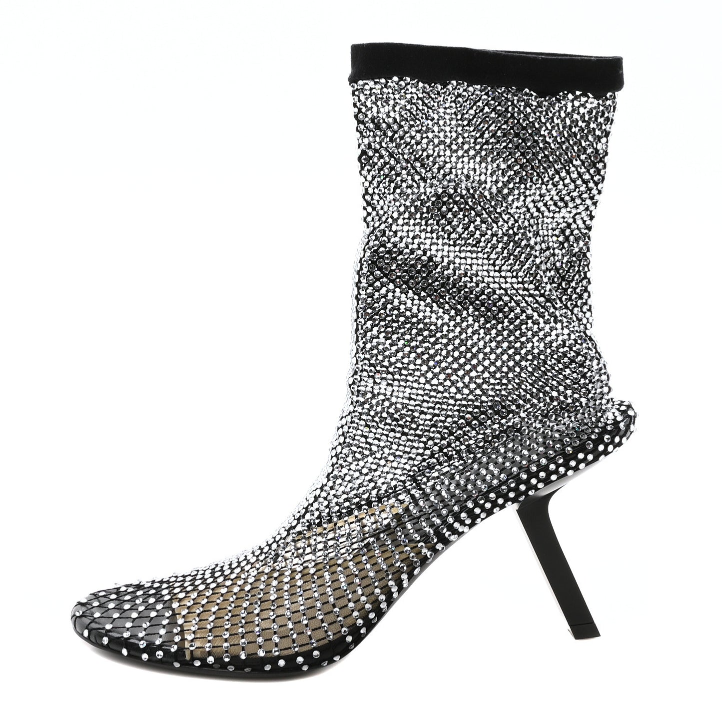 Fishnet Strass Embroidered 110mm Pumps 39 Black