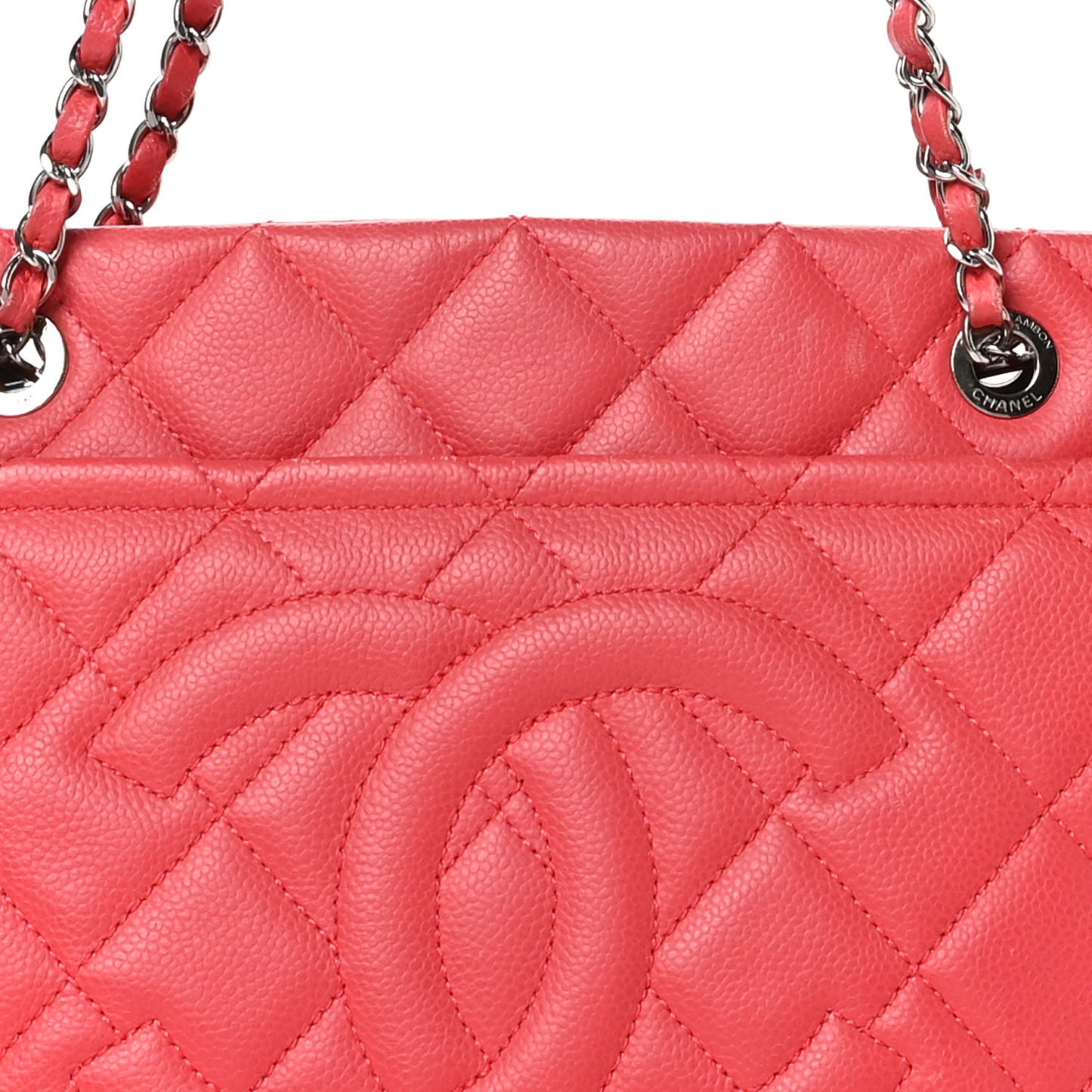 Caviar Quilted Timeless CC Soft Tote Pink