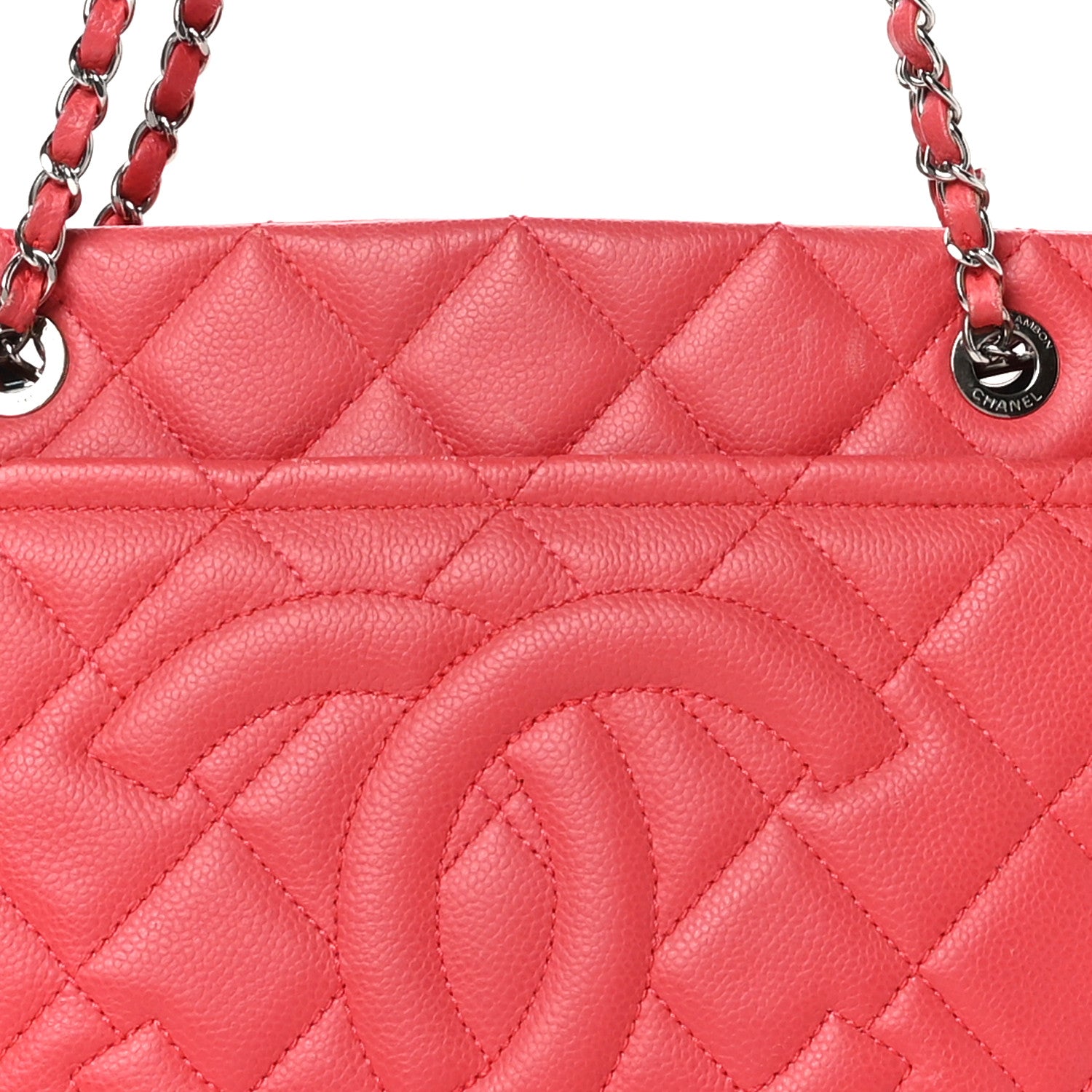 Chanel Caviar Quilted Timeless CC Soft Tote Pink 8 of 10