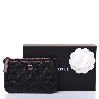 Chanel Caviar Quilted Small Cosmetic Case Black 11 of 11