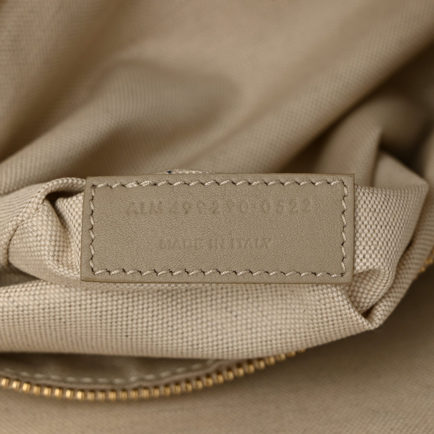 Saint Laurent Linen Calfskin Rive Gauche Tote Beige Sea Salt 7 of 10