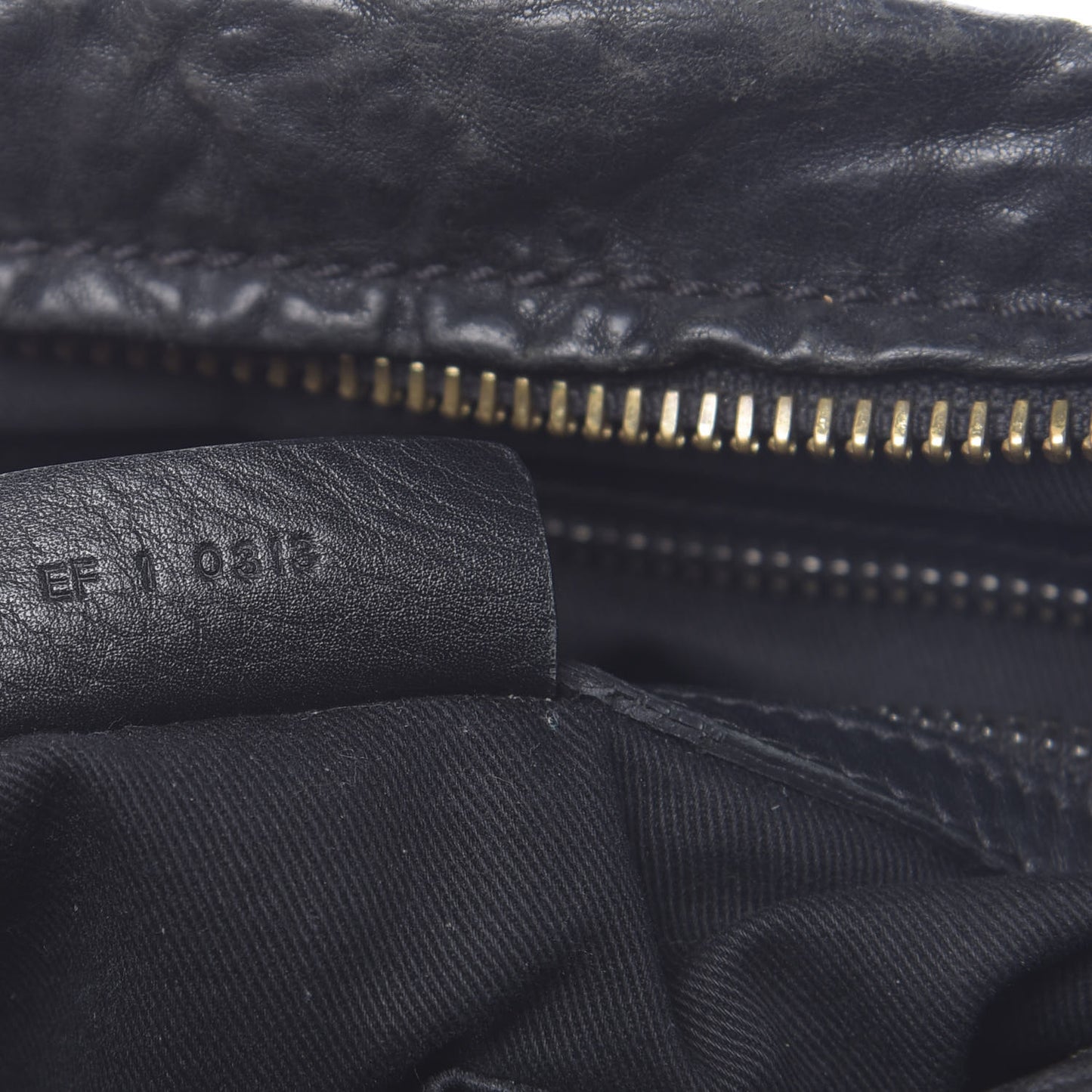 Tumbled Sheepskin Medium Pandora Bag Black