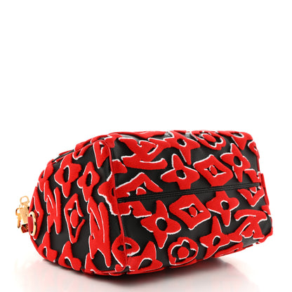 Louis Vuitton X UF Tufted Monogram Speedy Bandouliere 25 Black Red 2 of 10