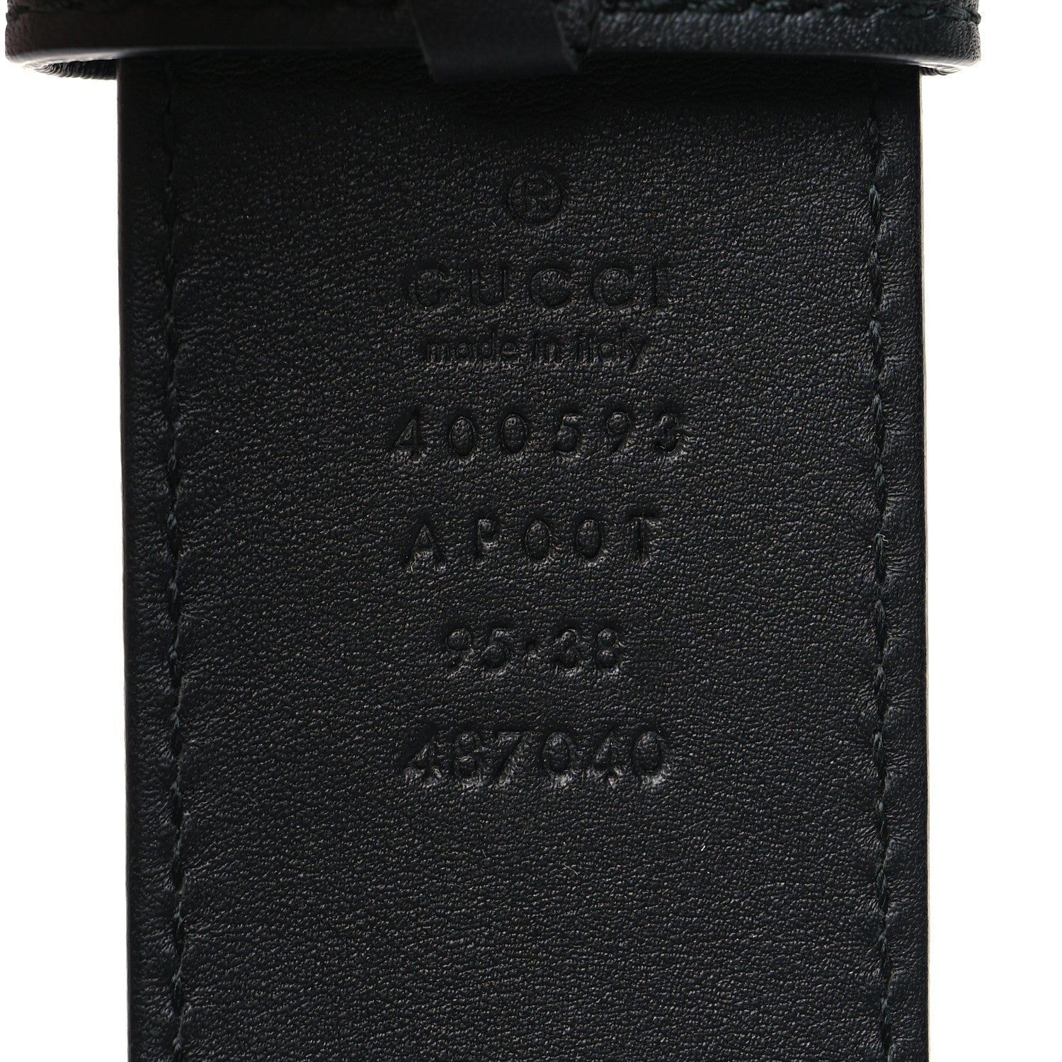 Gucci Calfskin Double G 40mm Belt 95 38 Black 5 of 5