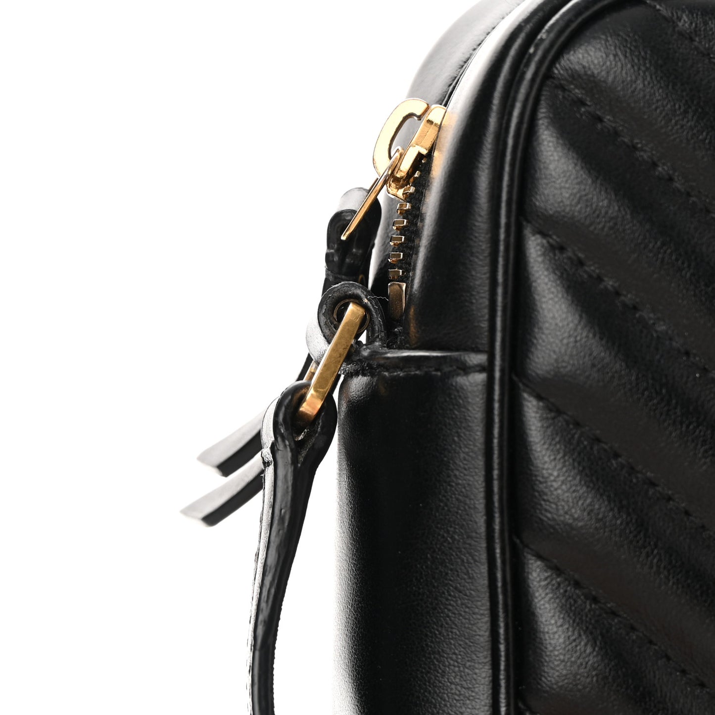 Calfskin Matelasse Monogram Lou Camera Bag Black