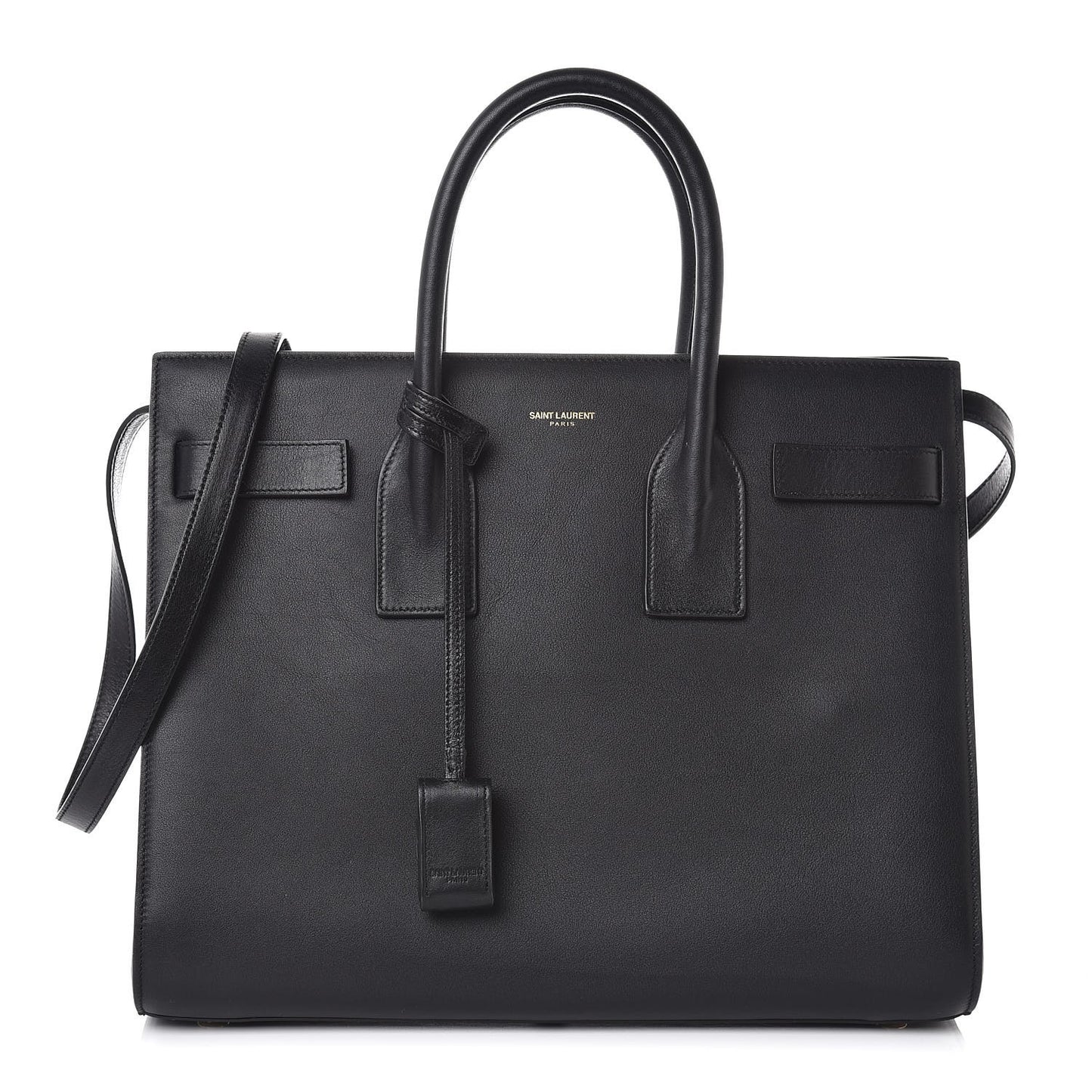 Calfskin Small Sac De Jour Black